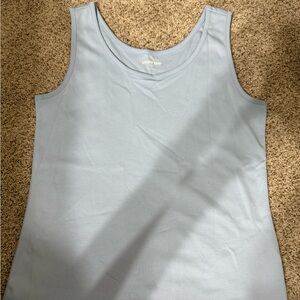 Lands' End Women's Light Blue Tank Top Size XS/P